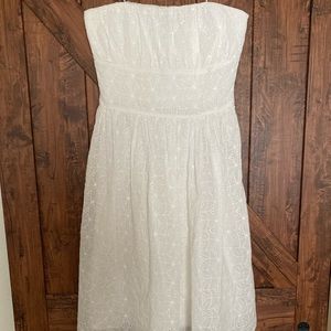 Kenar white eyelet midi dress Sz 4